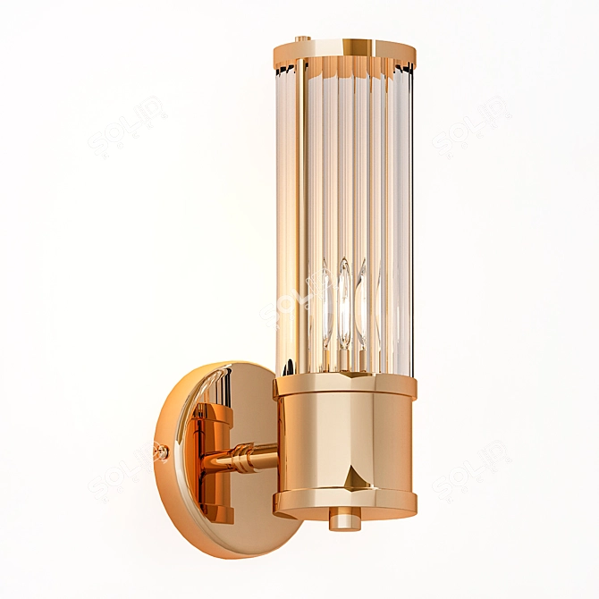 Elegant Claridges Single Wall Lamp 3D model image 1