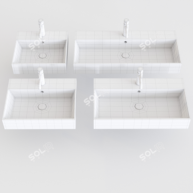 Ceramica Cielo Smile Basin 3D model image 3