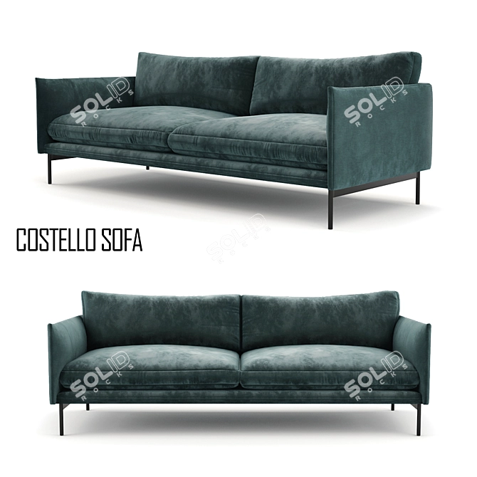 Elegant Homeline Costello Sofa 3D model image 1