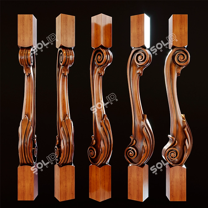 Corona-2014 Baluster: Timeless Elegance 3D model image 1