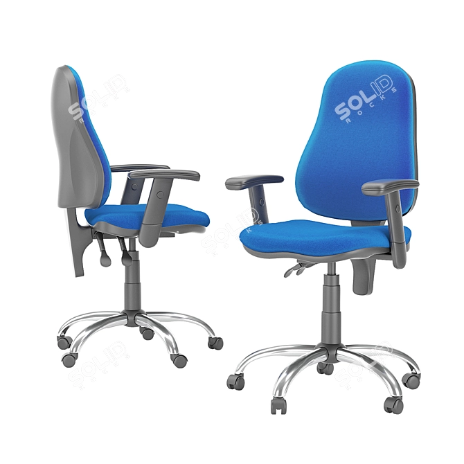 OFFIX GTR Freelock Chair: Style Redefined 3D model image 1