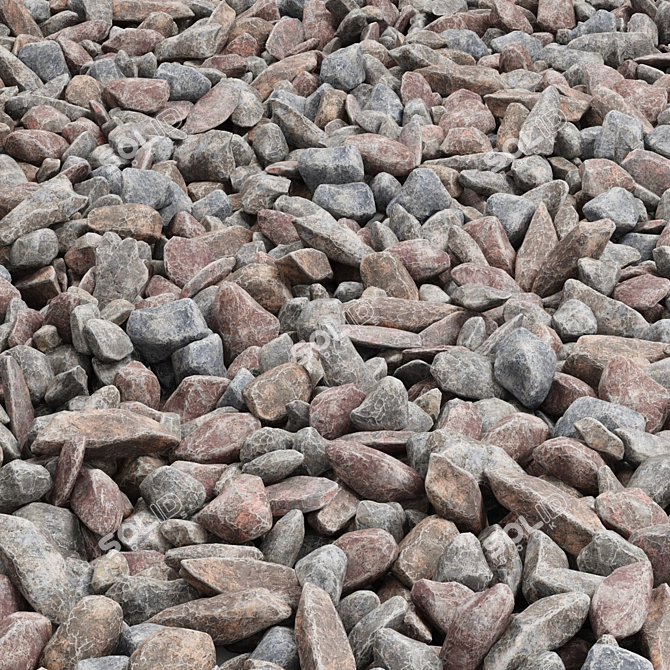 Rock Road: Triangles, 3D Max Compatible 3D model image 1