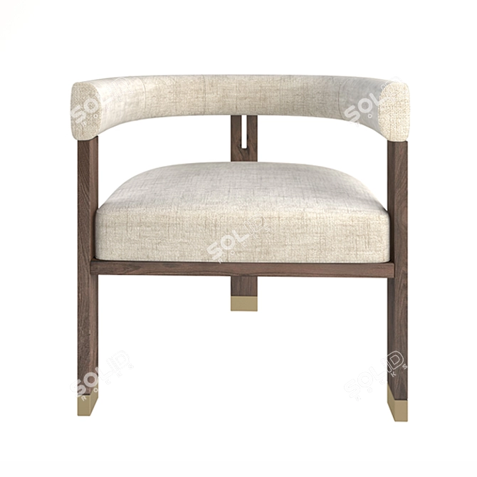 Sleek and Stylish George Occasional Chair 3D model image 3