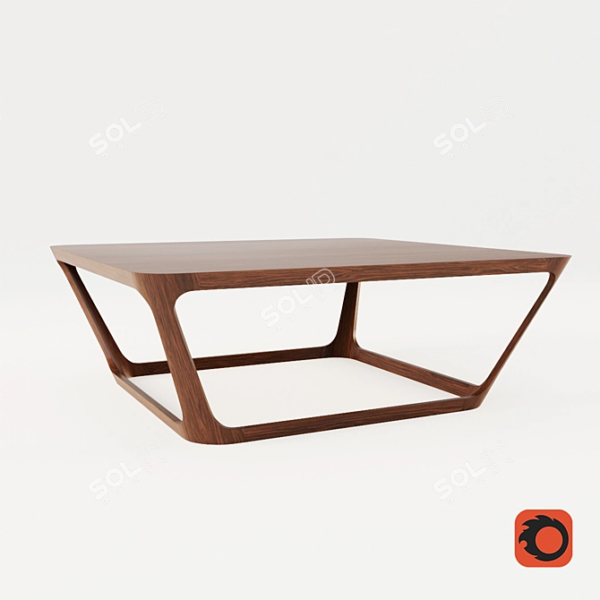 Bernhardt Design Area Table: Modern Elegance for Your Space 3D model image 1