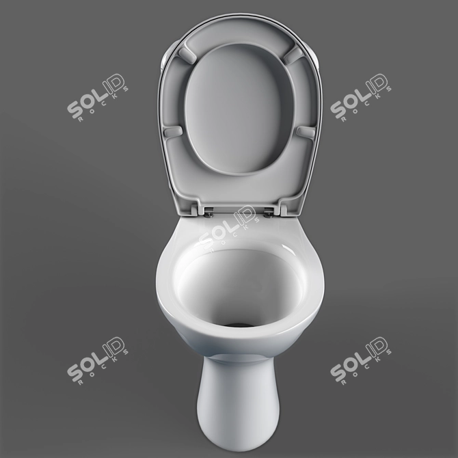 Modern Keramag Renova Floor Toilet 3D model image 2