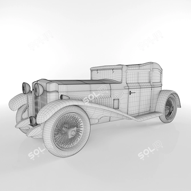 Vintage Classic Car | Retro Auto - Timeless Elegance 3D model image 2