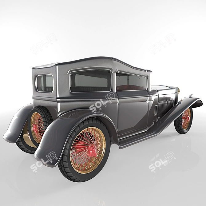Vintage Classic Car | Retro Auto - Timeless Elegance 3D model image 3