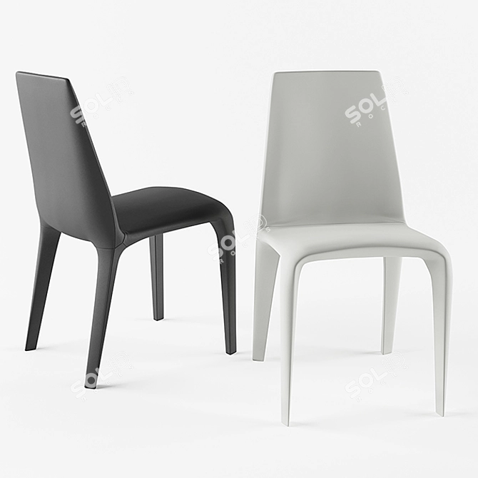 Modern Alanda Chair by Bonaldo 3D model image 2