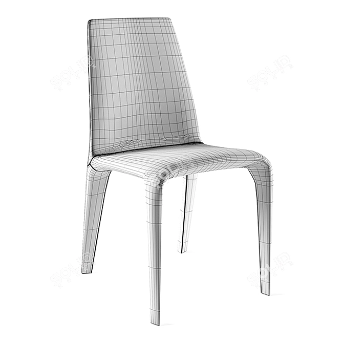 Modern Alanda Chair by Bonaldo 3D model image 3