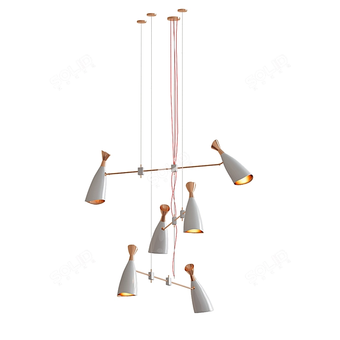 Duke 6 Suspension: Replica Elegance 3D model image 1