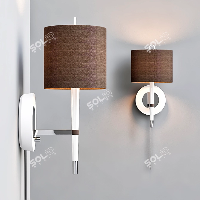Elegant Ventana Wall Sconce 3D model image 1