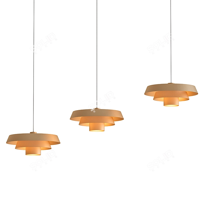 Lyfa Ceiling Lamp: Modern Elegance 3D model image 1