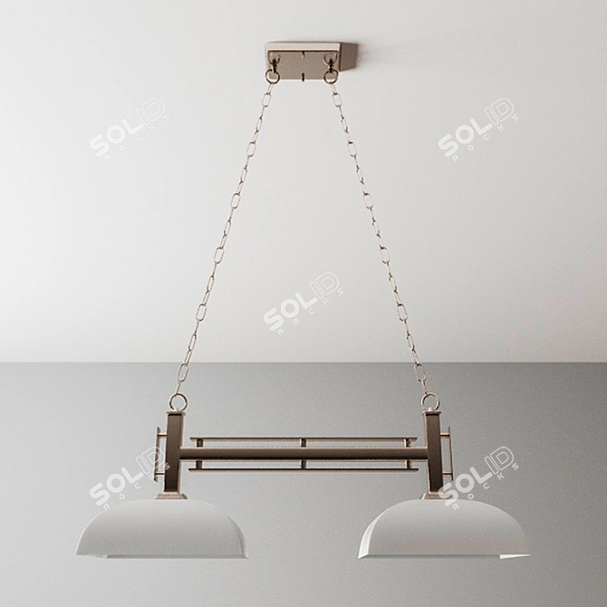 Modern LED Ceiling Light 3D model image 1