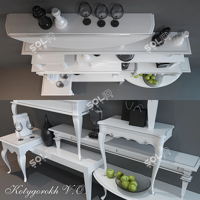 Innovative Design: Transforming Table 3D model image 2
