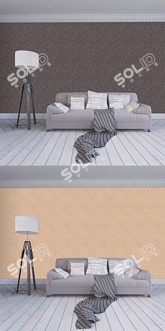 Essence Elgin 44 Wallpaper Collection - 4 Color Variations 3D model image 2