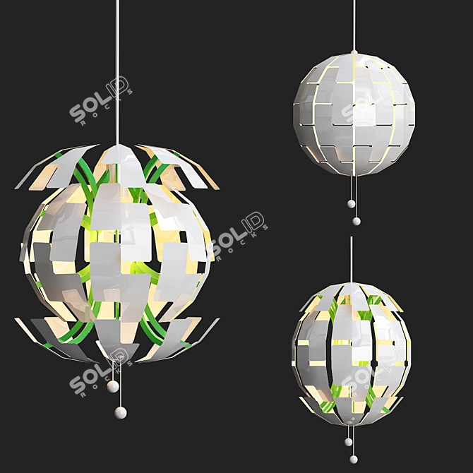 Galactic Glow: Death Star Lights 3D model image 1