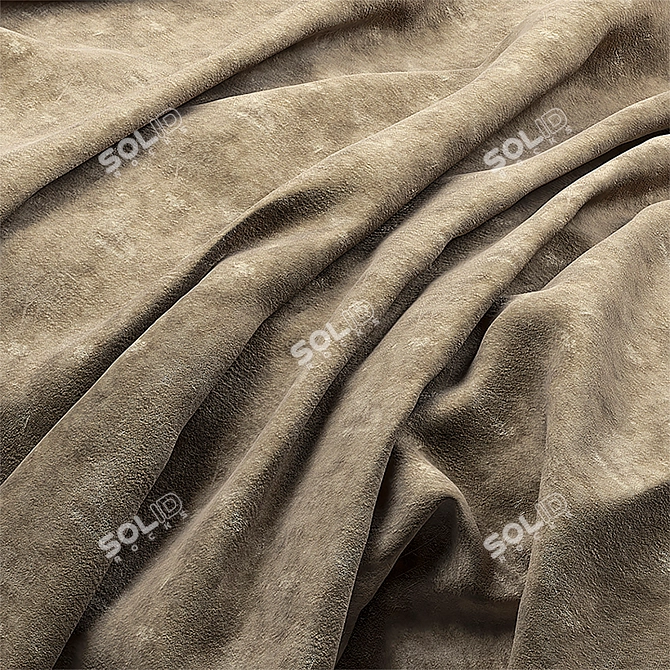 Luxurious Suede Fabric Collection 3D model image 1