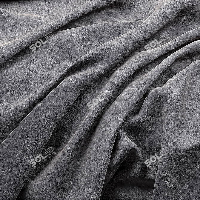 Luxurious Suede Fabric Collection 3D model image 2