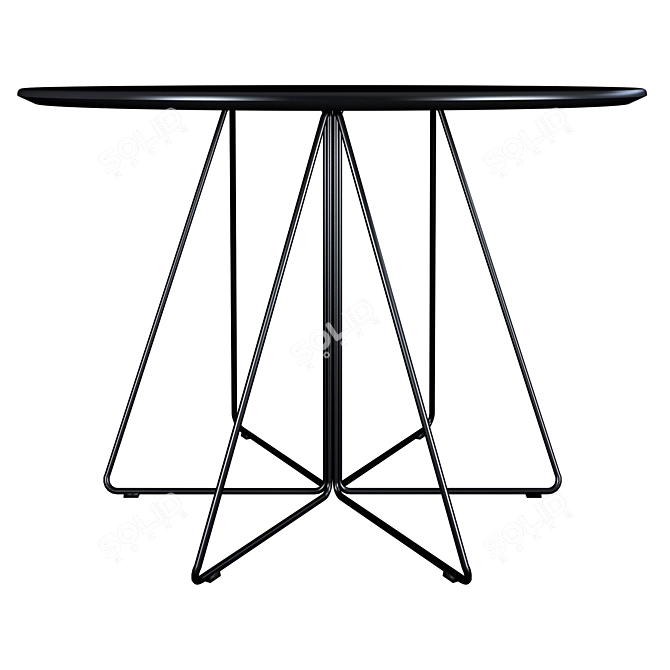 Sleek Steel PaperClip Table 3D model image 3