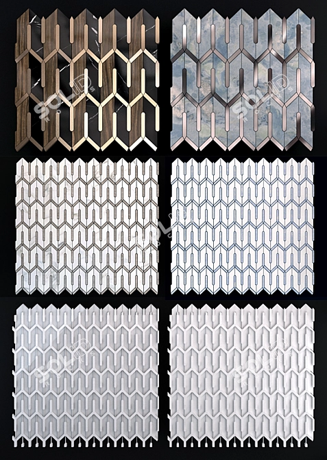 Title: Chicago Mosaic Collection 3D model image 2