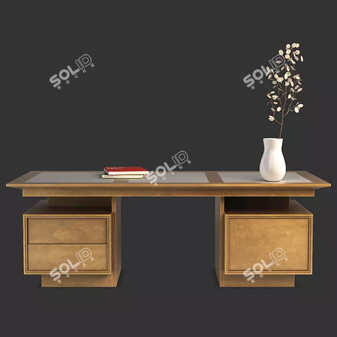 Direttorio-inspired Morelato President Writing Desk 3D model image 1