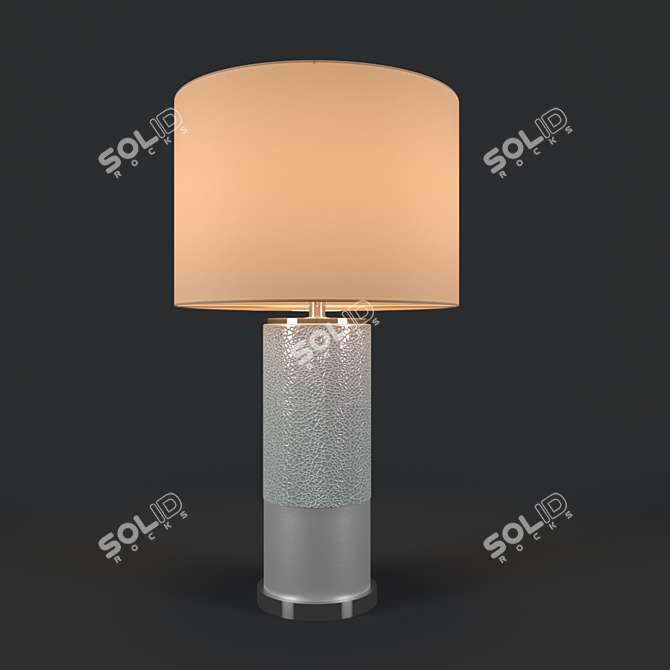 Chic Chiazza Mosaic Table Lamp 3D model image 1