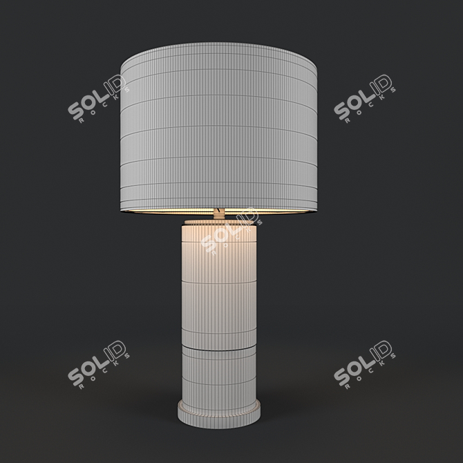 Chic Chiazza Mosaic Table Lamp 3D model image 2