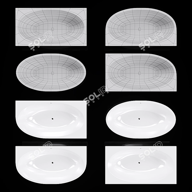 Esse Mindoro Luxury Bathtub 3D model image 2