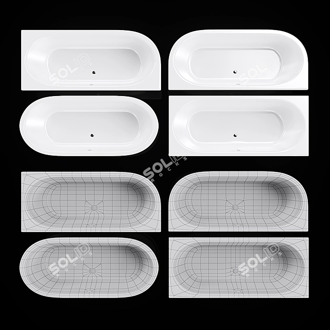 Esse Sokotra Bathtub: Luxury in Every Dimension 3D model image 2