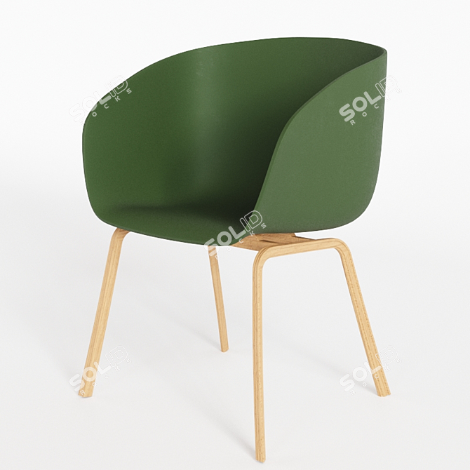 Modern Style Chair: Sleek Design 3D model image 1