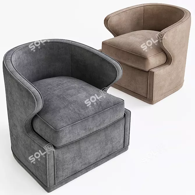 Elegant Dorset Chair: Timeless Luxury 3D model image 1