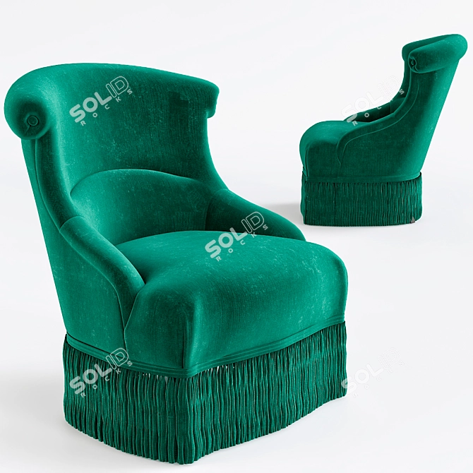 Elegant Etoile Chair: Russian Translation 3D model image 1