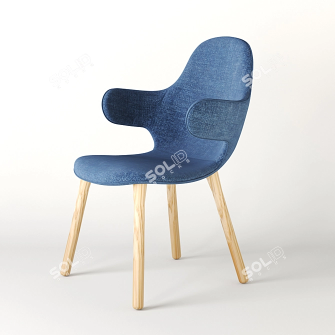 Modern and Stylish Catch Chair 3D model image 1