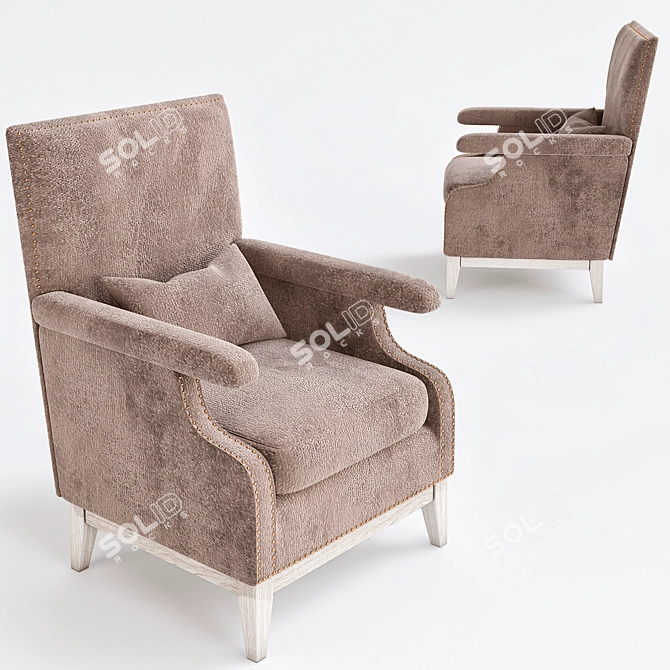 Goldoni Eichholtz Chair: Timeless Elegance 3D model image 1