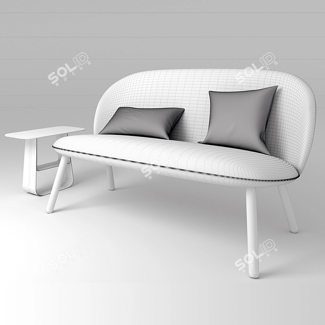 ACE Sofa: Modern and Stylish Comfort 3D model image 3