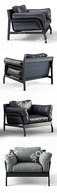 Eloro: Elegant and Timeless Sofa 3D model image 2