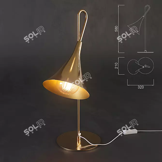 MANTRA Jazz 1L E27 Table Lamp: Modern Style, Elegant Illumination 3D model image 1