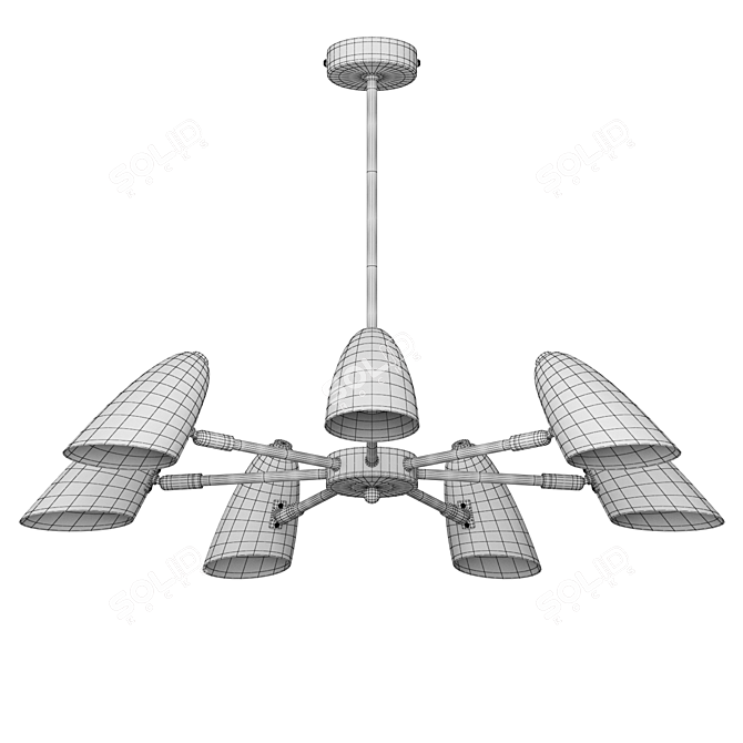 Freya Aida FR5852-CL-07 Chandelier 3D model image 3