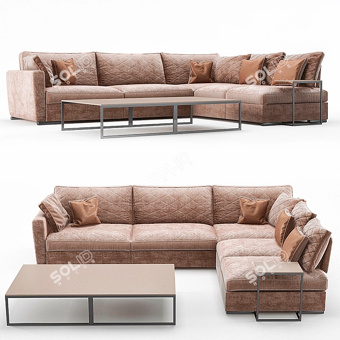 Poliform Sofa: Contemporary Elegance for Your Living Space 3D model image 1
