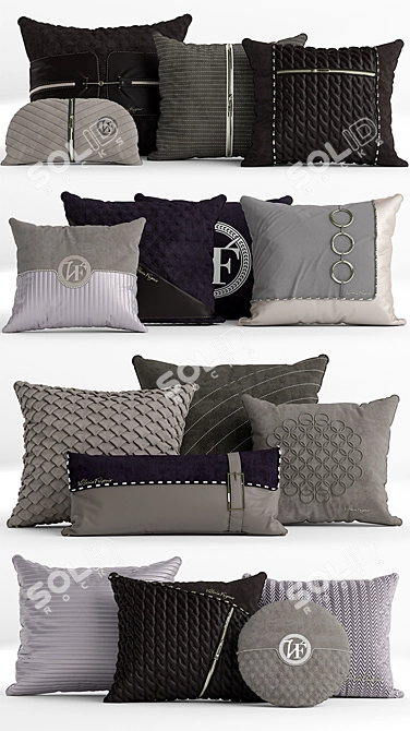 Vittoria Frigerio Luxe Pillows 3D model image 2