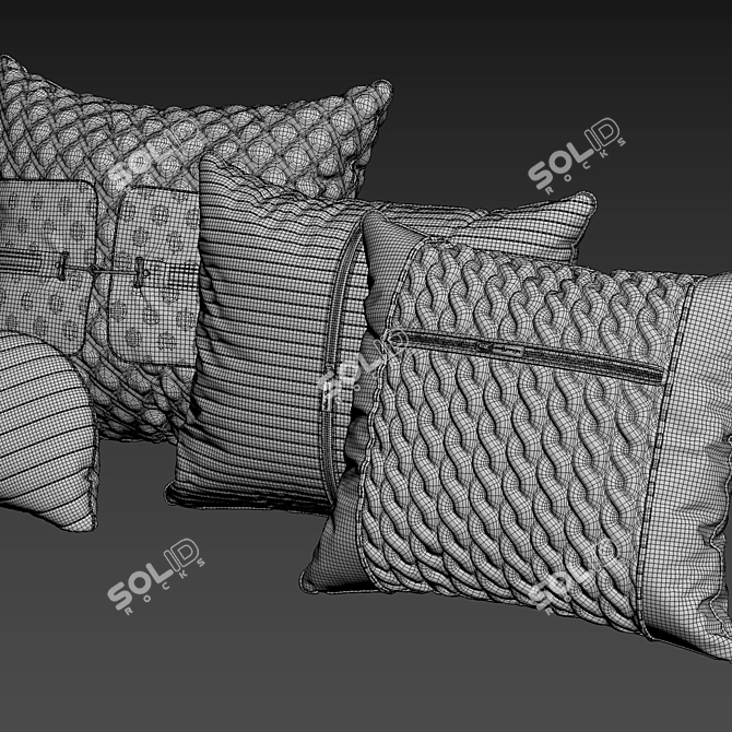 Vittoria Frigerio Luxe Pillows 3D model image 3