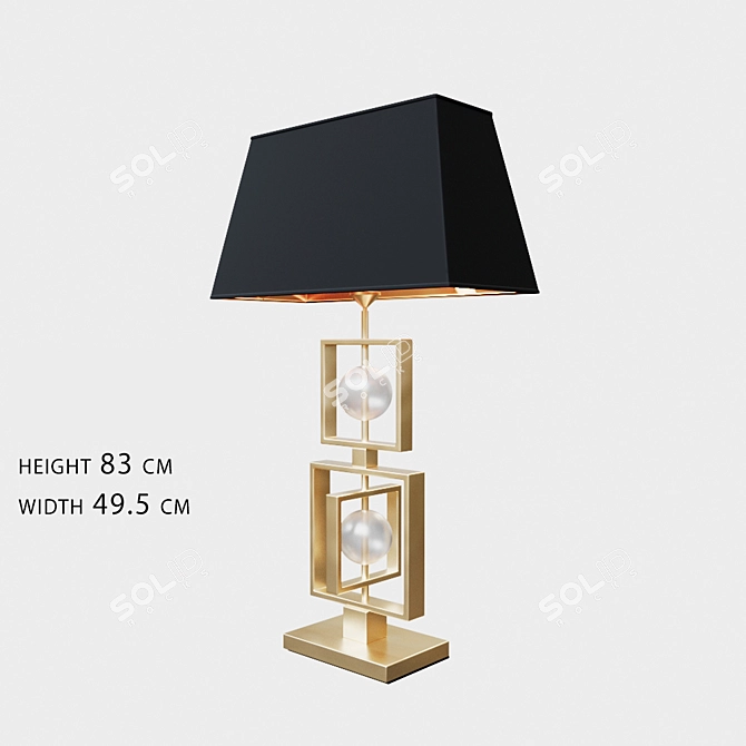 Elegant Eichholtz Avola Table Lamp 3D model image 1