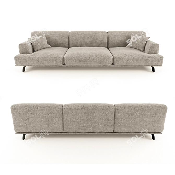 Elegant Tribeca Poliform Sofa 3D model image 1