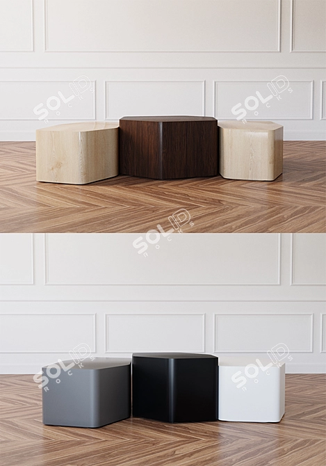 Modern Minimalist Bernhardt Design Clue Table 3D model image 3