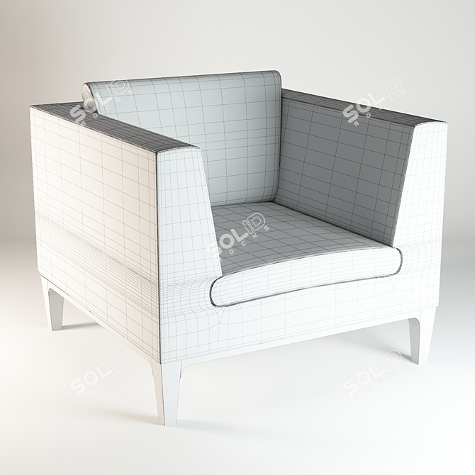 Cozy Kobe Uno Armchair 3D model image 2