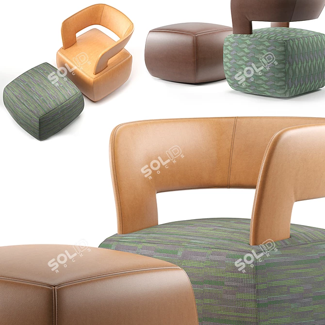 Bebop: Sophisticated Comfort with Durlet 3D model image 2