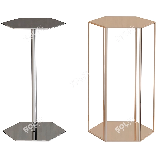 Elegant Minotti Coffee Tables 3D model image 1