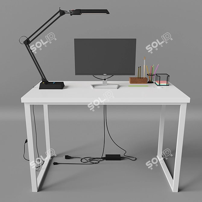 Versatile Work Table: Perfect for Any Workplace! 3D model image 1