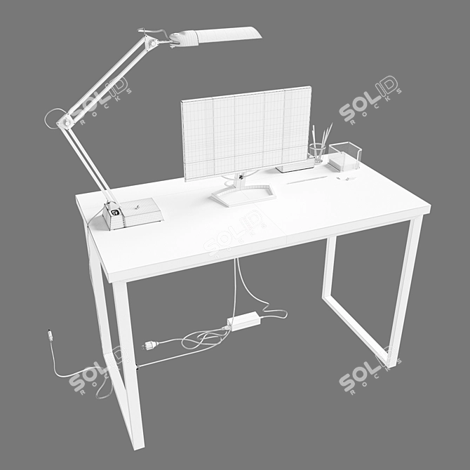 Versatile Work Table: Perfect for Any Workplace! 3D model image 3