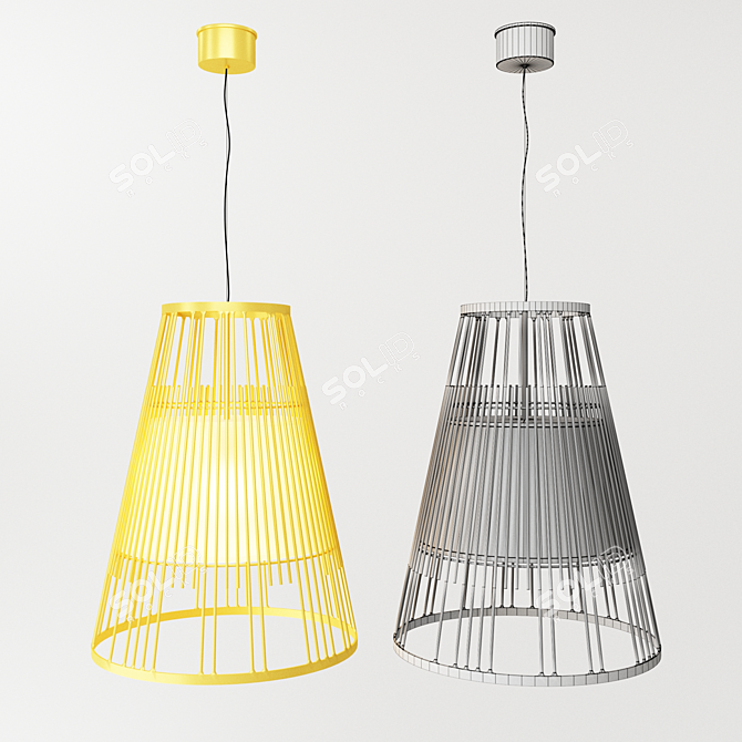 Mambo Utulamp: Dream-inspired Pendant 3D model image 2